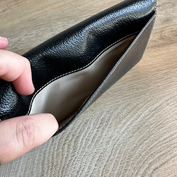 Kate Spade Long Trifold Black Leather Wallet - Picture 6 of 16